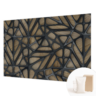 Motivtapete Holznetz