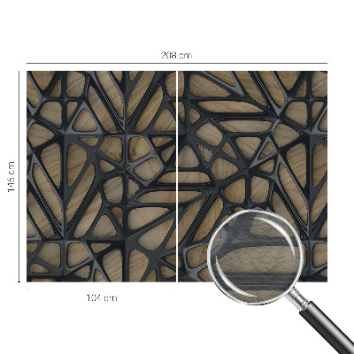 Motivtapete Holznetz