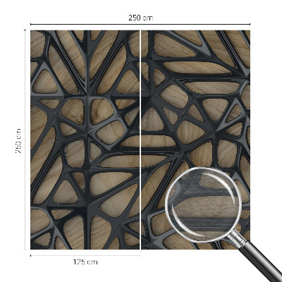 Motivtapete Holznetz