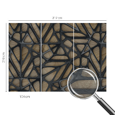 Motivtapete Holznetz