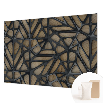 Motivtapete Holznetz