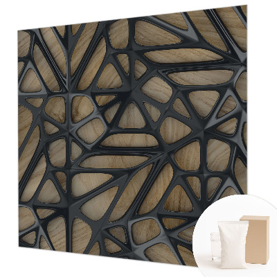 Motivtapete Holznetz