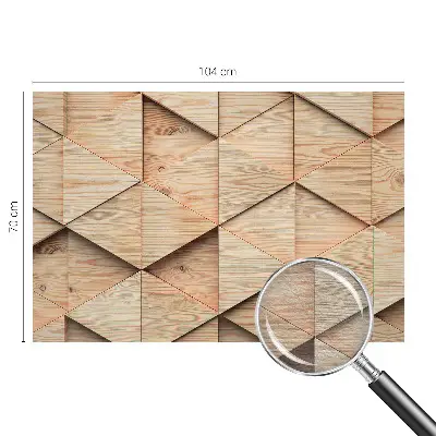 Bedruckte Vlies-Fototapete mit Holzmosaik-Motiv