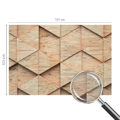 Bedruckte Vlies-Fototapete mit Holzmosaik-Motiv