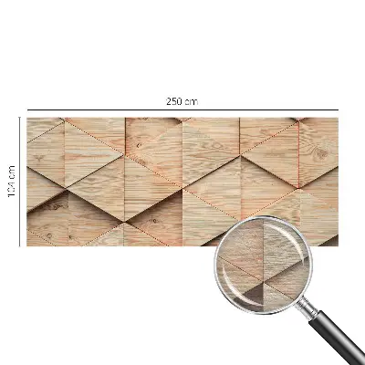 Bedruckte Vlies-Fototapete mit Holzmosaik-Motiv