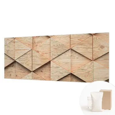 Bedruckte Vlies-Fototapete mit Holzmosaik-Motiv