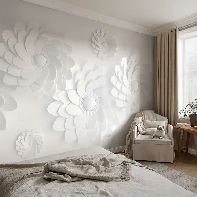 Bildtapete mit floralem Motiv