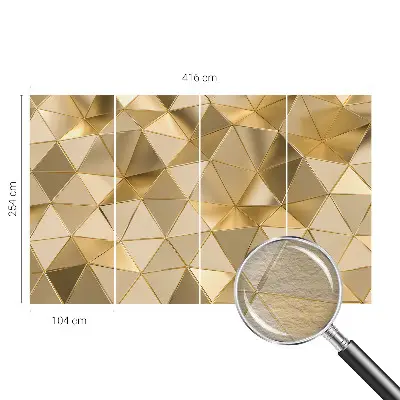 Dekorative Wand-Fototapete mit geometrischem Dreiecksmuster