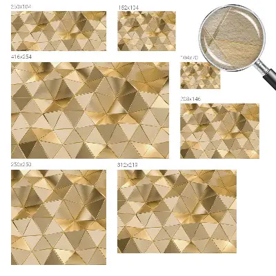 Dekorative Wand-Fototapete mit geometrischem Dreiecksmuster