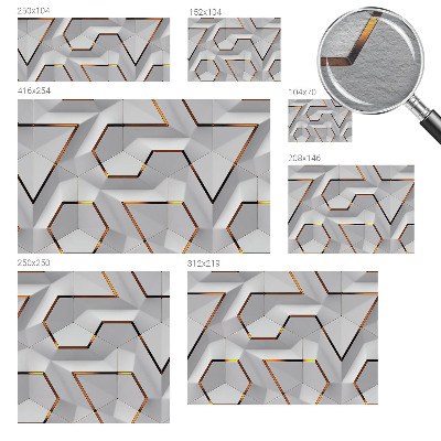 Fototapete Dreidimensionale Muster