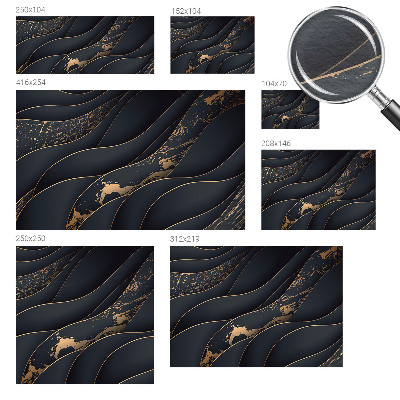 Wandtapete Elegante Wellen