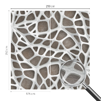 Vlies-Fototapete mit geometrischem Netzwerkmotiv