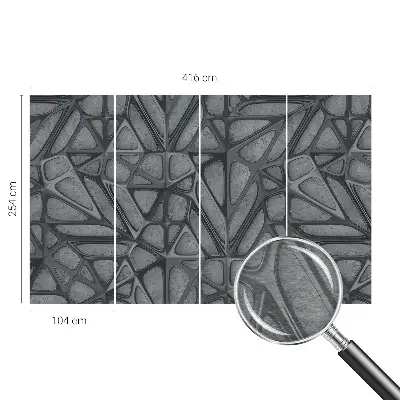 Fototapete fürs Kinderzimmer mit geometrischem Muster