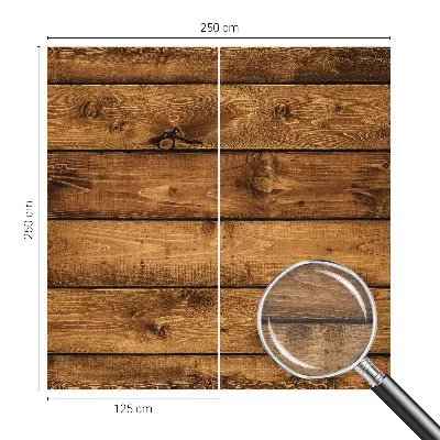Fototapete fürs Wohnzimmer mit Motiv aus Holzbrettern
