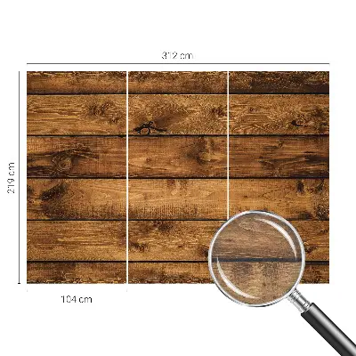 Fototapete fürs Wohnzimmer mit Motiv aus Holzbrettern