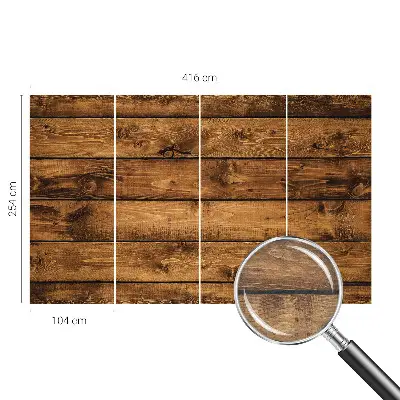 Fototapete fürs Wohnzimmer mit Motiv aus Holzbrettern