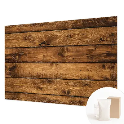 Fototapete fürs Wohnzimmer mit Motiv aus Holzbrettern