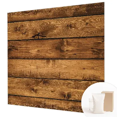 Fototapete fürs Wohnzimmer mit Motiv aus Holzbrettern