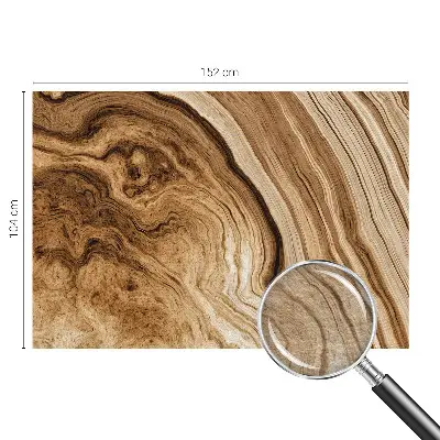 Fototapete fürs Schlafzimmer mit natürlicher Holzmaserung
