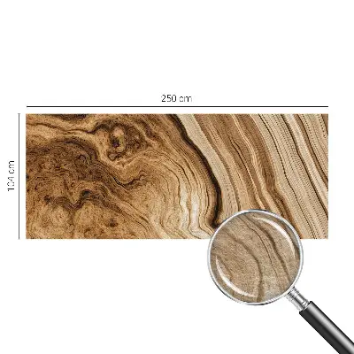 Fototapete fürs Schlafzimmer mit natürlicher Holzmaserung
