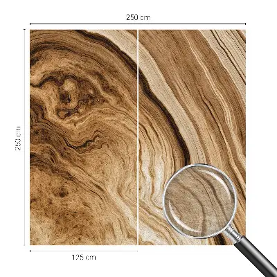 Fototapete fürs Schlafzimmer mit natürlicher Holzmaserung
