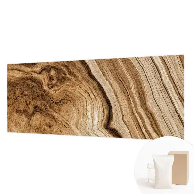 Fototapete fürs Schlafzimmer mit natürlicher Holzmaserung