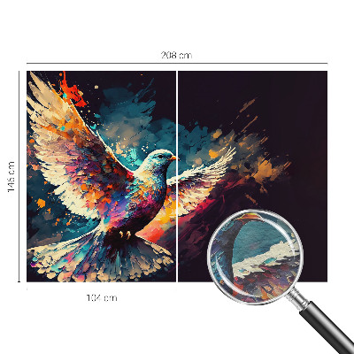 Fototapete aus Vlies Farbenfroher Vogel