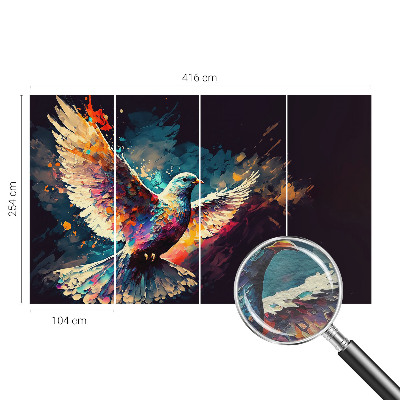 Fototapete aus Vlies Farbenfroher Vogel