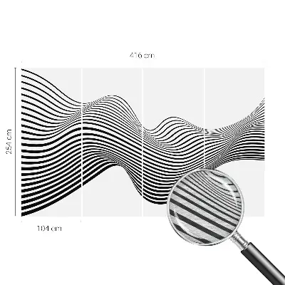 Wand-Fototapete mit dynamischer abstrakter Gestaltung