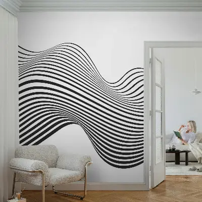 Wand-Fototapete mit dynamischer abstrakter Gestaltung