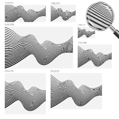 Wand-Fototapete mit dynamischer abstrakter Gestaltung