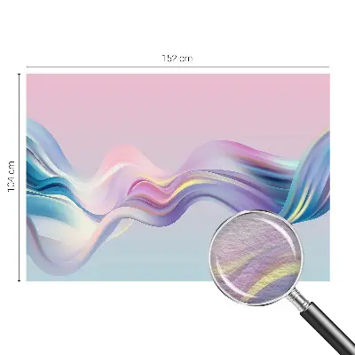 Vlies-Fototapete fürs Schlafzimmer mit bunten Wellen