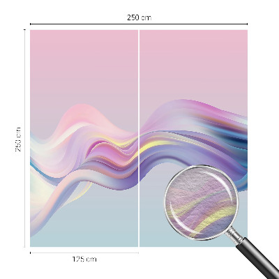 Vlies-Fototapete fürs Schlafzimmer Bunte Wellen