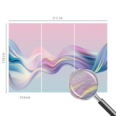 Vlies-Fototapete fürs Schlafzimmer Bunte Wellen