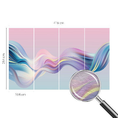 Vlies-Fototapete fürs Schlafzimmer Bunte Wellen