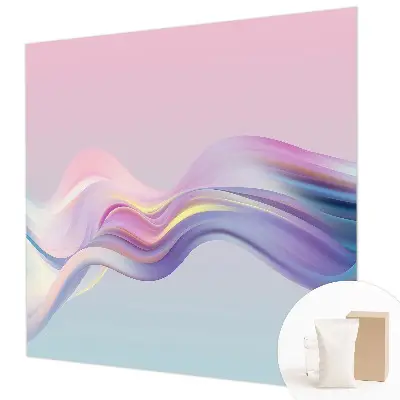 Vlies-Fototapete fürs Schlafzimmer mit bunten Wellen