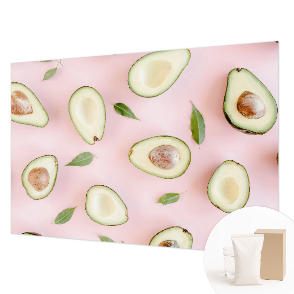 Vliestapete fürs Wohnzimmer mit Avocado-Motiv aus Vlies