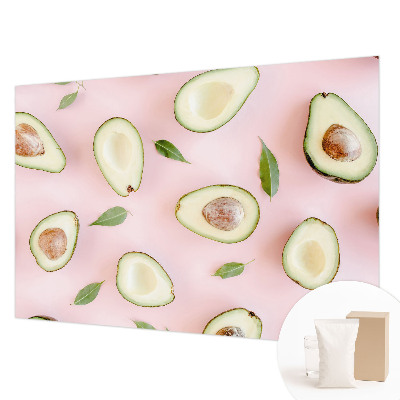 Vliestapete fürs Wohnzimmer mit Avocado-Motiv aus Vlies