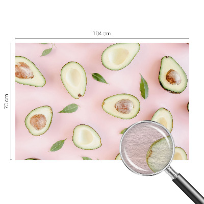 Vliestapete fürs Wohnzimmer mit Avocado-Motiv aus Vlies
