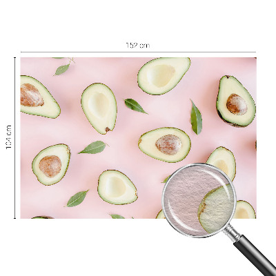 Vliestapete fürs Wohnzimmer mit Avocado-Motiv aus Vlies