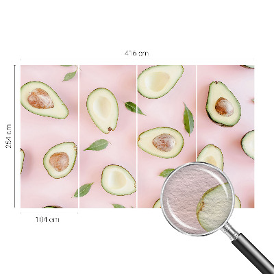 Vliestapete fürs Wohnzimmer mit Avocado-Motiv aus Vlies