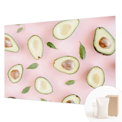 Vliestapete fürs Wohnzimmer mit Avocado-Motiv aus Vlies