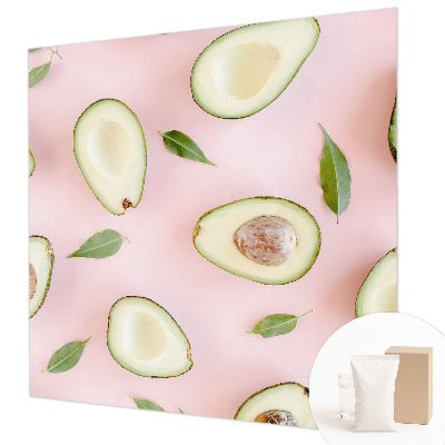 Vliestapete fürs Wohnzimmer mit Avocado-Motiv aus Vlies