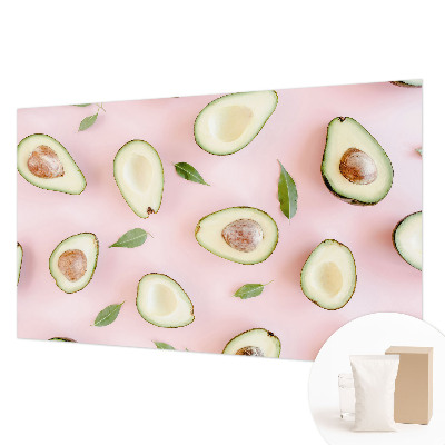Vliestapete fürs Wohnzimmer mit Avocado-Motiv aus Vlies