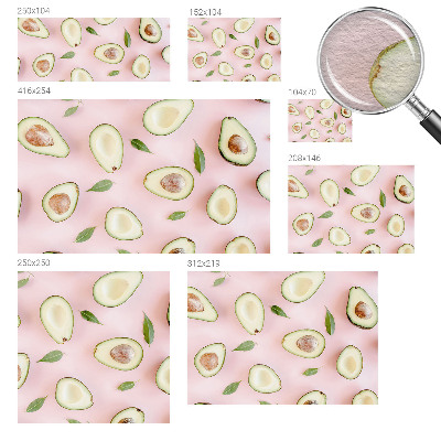 Vliestapete fürs Wohnzimmer mit Avocado-Motiv aus Vlies