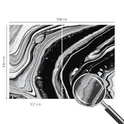 Motivtapete mit monochromatischen Wellen