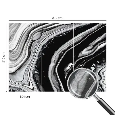Motivtapete mit monochromatischen Wellen