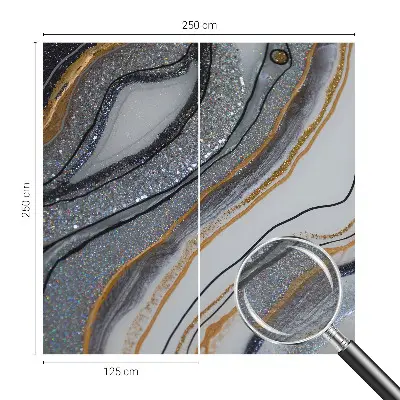 Moderne Vlies-Fototapete mit Steinwellen-Motiv