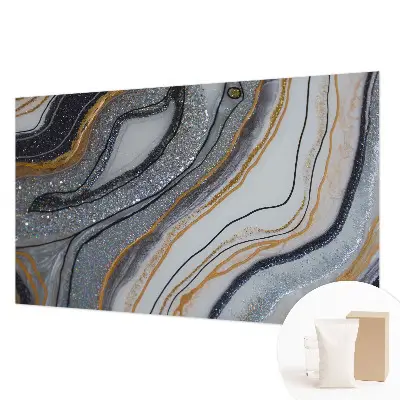 Moderne Vlies-Fototapete mit Steinwellen-Motiv