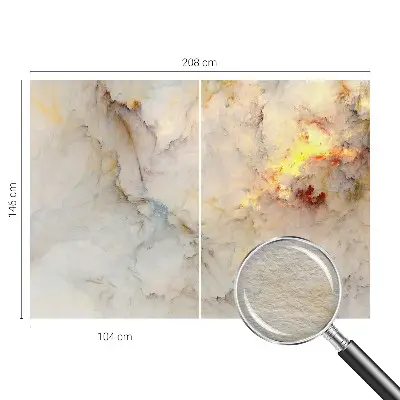 Dekorative Wand-Fototapete mit farbenfroher Landschaft